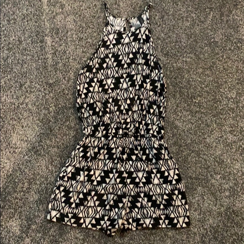 Aztec Pattern Halter Neck Romper